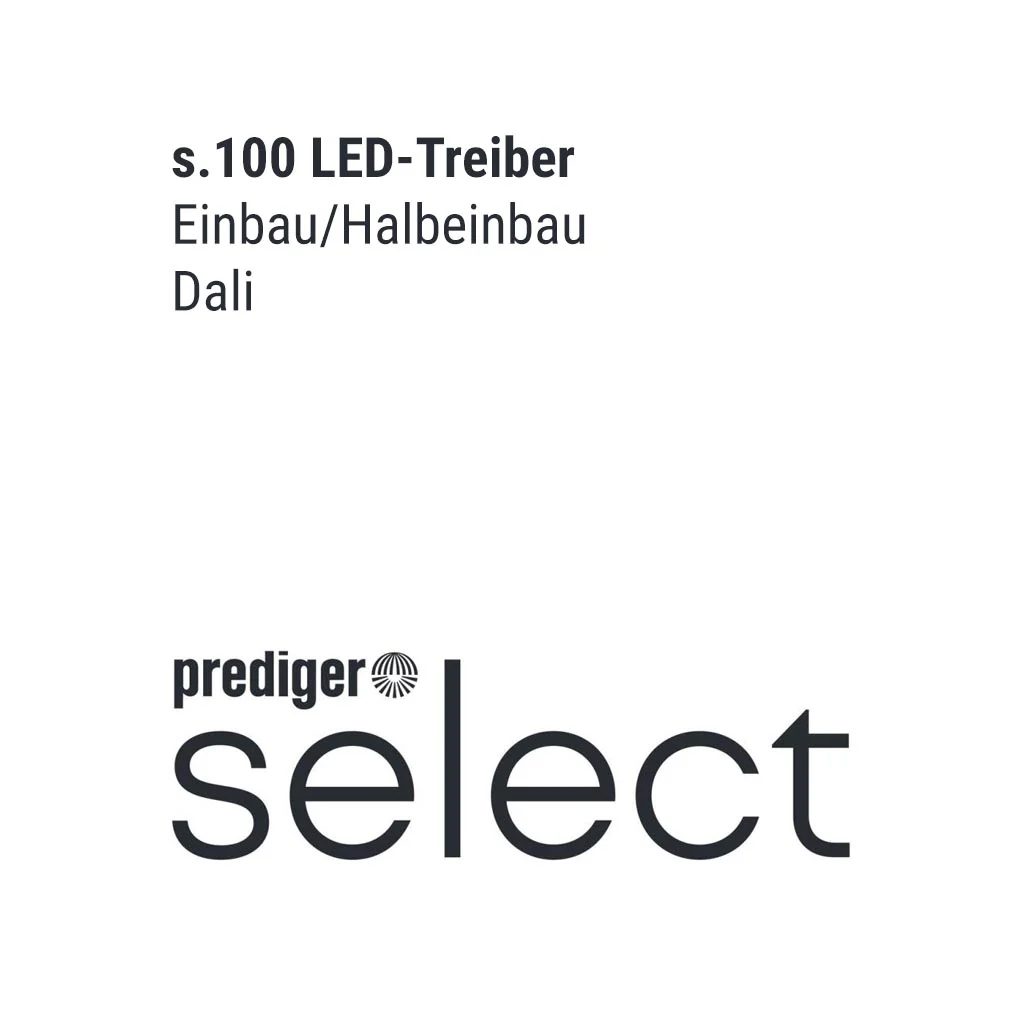 prediger.select s.100 LED-Treiber Einbau/Halbeinbau DALI
