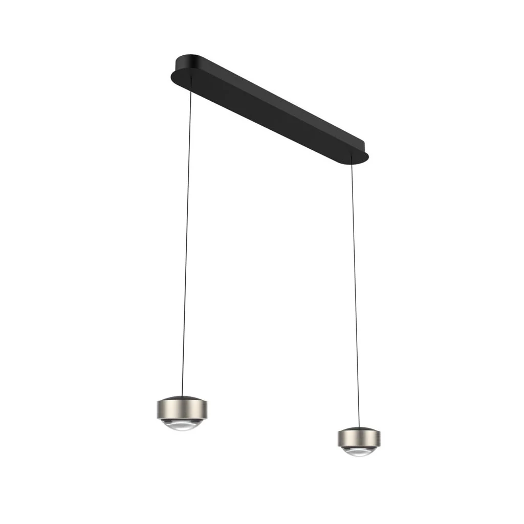 prediger.select s.100 Pendelleuchte 2-flammig Direkt Nickel gebürstet