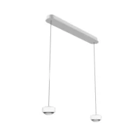 prediger.select s.100 Pendelleuchte 2-flammig Direkt Satin Weiß