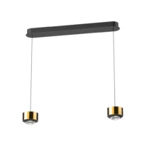prediger.select s.200 Pendelleuchte 2-flammig Direkt/Indirekt Gold glänzend