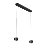 prediger.select s.200 Pendelleuchte 2-flammig Direkt/Indirekt Satin Schwarz