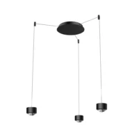 prediger.select s.200 Pendelleuchte 3-flammig Direkt/Indirekt Satin Schwarz