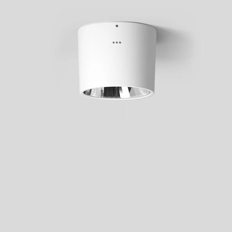 BEGA PRIMA Deckenaufbau-Tiefstrahler Ø 19 cm für den Außenbereich weiss