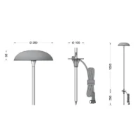 BEGA Ortsveränderliche Gartenleuchte BEGA UniLink® – Höhe 100 cm – Bild 4