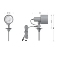 Bega Gartenscheinwerfer BEGA UniLink® mit Erdspieß – Bild 6