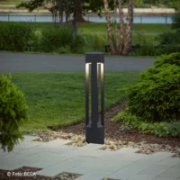 BEGA Pollerleuchte – abgeblendetes, breitstreuendes Licht – Bild 3