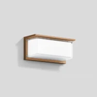 Bega Wandleuchte – stoßfest, einseitig abgeblendet Bronze 30 cm