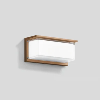 Bega Wandleuchte – stoßfest, einseitig abgeblendet Bronze 30 cm