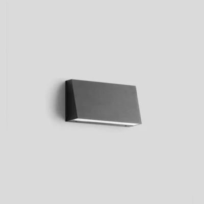 BEGA Wandleuchte mit einseitigem Lichtaustritt – gerichtetes Downlight Grafit
