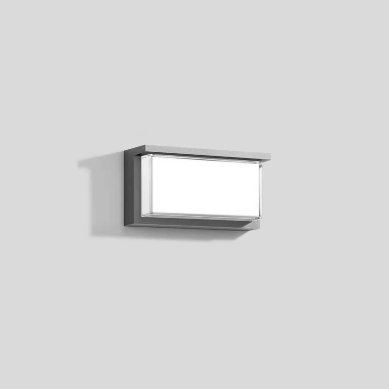 Bega Wandleuchte einseitig abgeblendet Silber