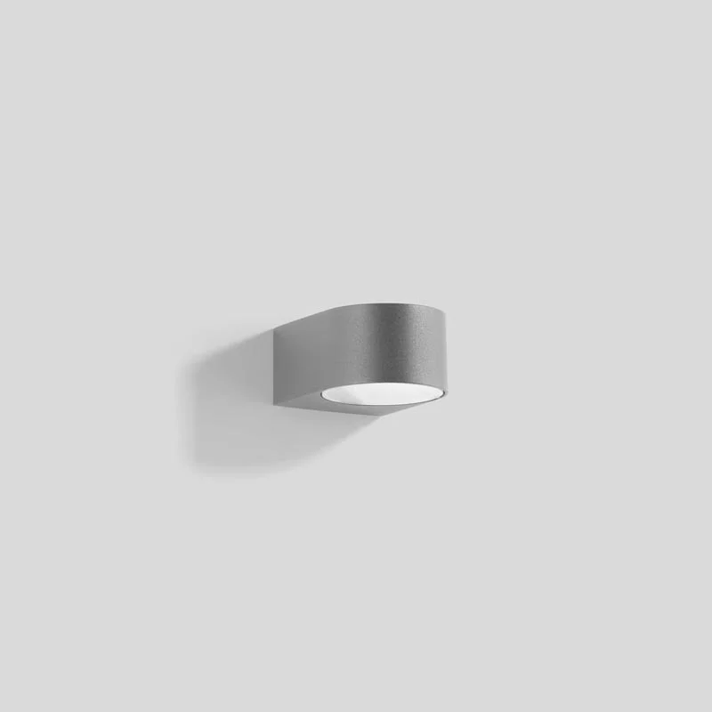 Bega Wandleuchte mit einseitigem Lichtaustritt Silber 10 cm