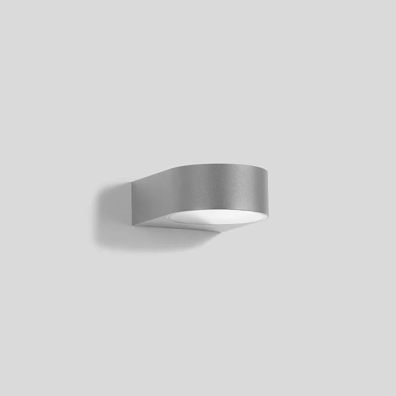 Bega Wandleuchte mit einseitigem Lichtaustritt Silber 14 cm