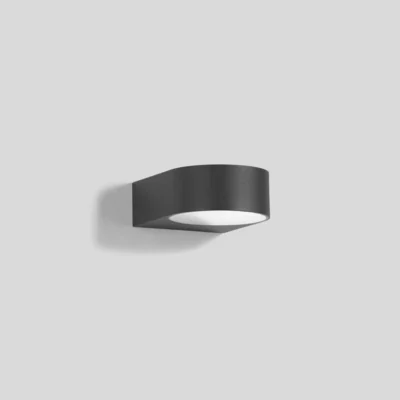 Bega Wandleuchte mit einseitigem Lichtaustritt Grafit 14 cm