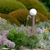 Bega Garten- und Wegeleuchte Boom freistrahlend mit Opalglas-Glasschirm – Bild 4