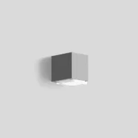 BEGA Wandleuchte mit abgeblendetem Licht - Downlight Silber