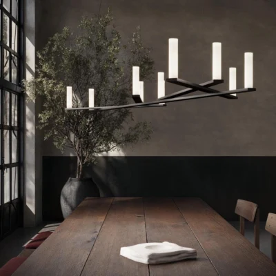 Luceplan Dix Bougies Pendelleuchte Tischambiente