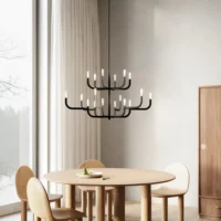 Luceplan J-us Single Suspension Kronleuchter 18-flammig