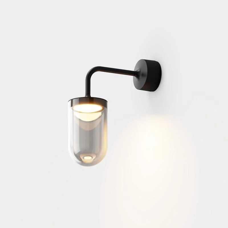 IP44.DE aam.2 LED-Außenwandleuchte Deep Black