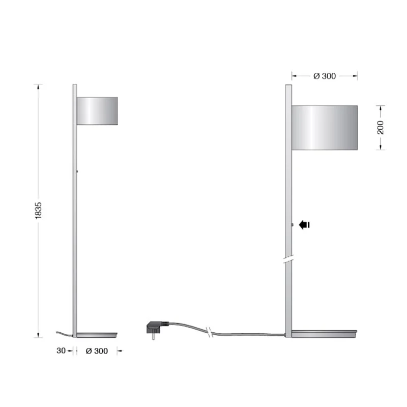 BEGA Bodenstehleuchte Studio Line 183 cm – Bild 3