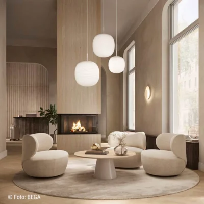 BEGA Pendelleuchte Calm Line Wohnraum Ambiente