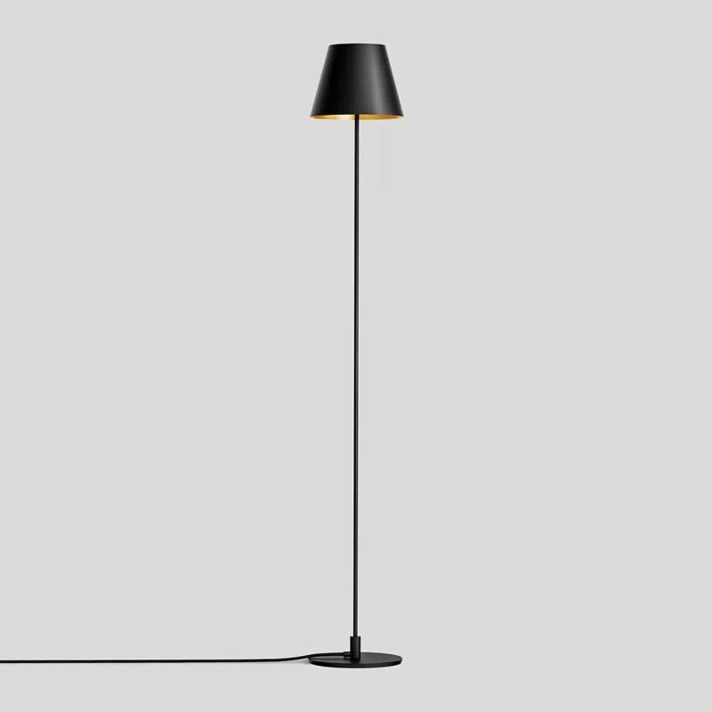 BEGA Stehleuchte Studio Line 140 cm Samtschwarz Messing matt