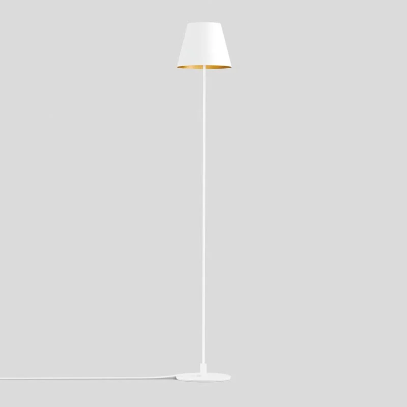 BEGA Stehleuchte Studio Line 140 cm Samtweiss Messing matt