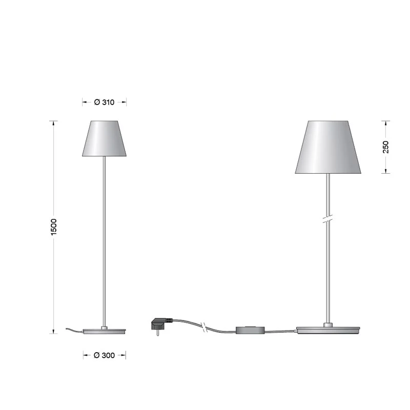 BEGA Stehleuchte Studio Line 150 cm – Bild 6