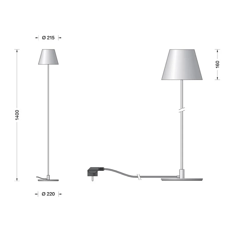 BEGA Stehleuchte Studio Line 140 cm – Bild 9