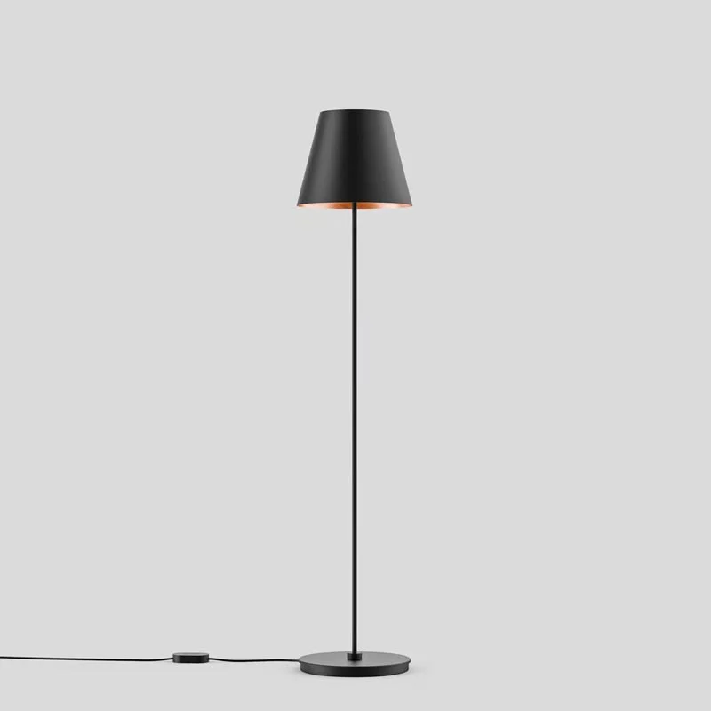 BEGA Stehleuchte Studio Line 150 cm Samtschwarz Kupfer matt