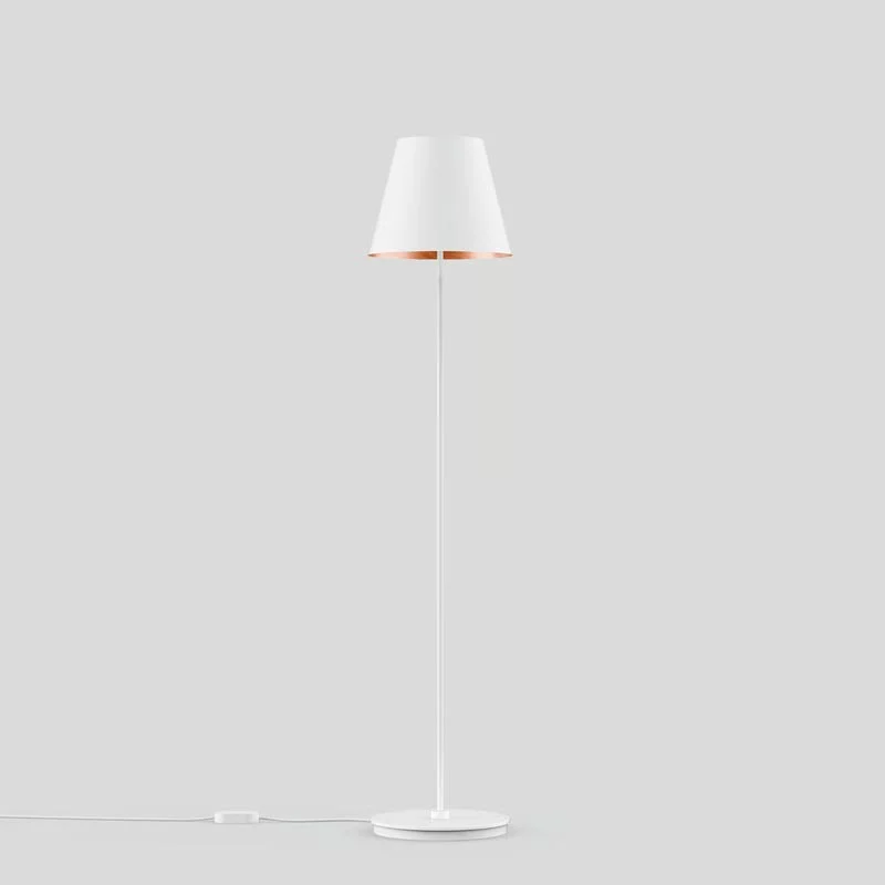 BEGA Stehleuchte Studio Line 150 cm Samtweiß Kupfer matt