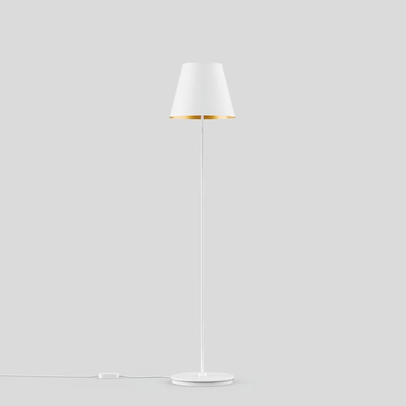 BEGA Stehleuchte Studio Line 150 cm Samtweiß Messing matt