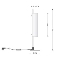 BEGA Tischleuchte 51300 mit Opalglasschirm – Bild 5