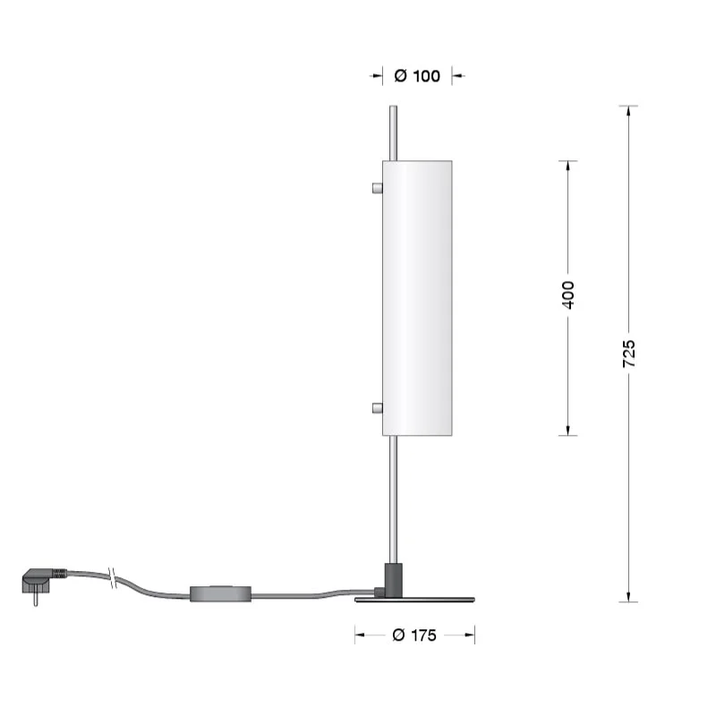 BEGA Tischleuchte 51300 mit Opalglasschirm – Bild 5