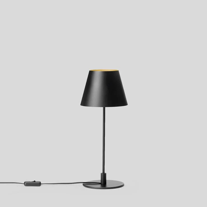 BEGA Tischleuchte Studio Line 40 cm | Zweiseitiger Lichtaustritt Samtschwarz Messing matt