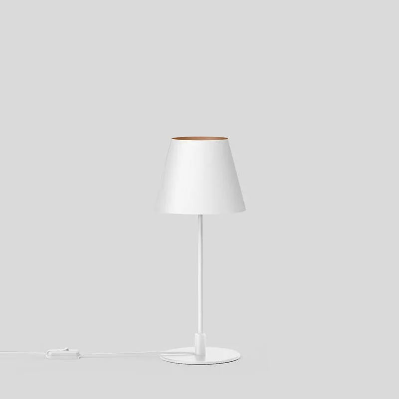 BEGA Tischleuchte Studio Line 40 cm | Zweiseitiger Lichtaustritt Samtweiß Kupfer matt
