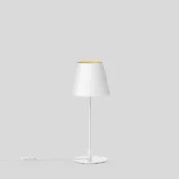 BEGA Tischleuchte Studio Line 40 cm | Zweiseitiger Lichtaustritt Samtweiss Messing matt