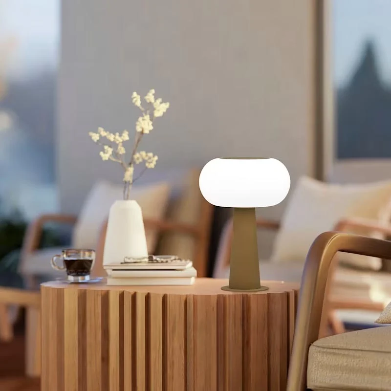 BEGA Tischleuchte Calm Line Taube Ambiente
