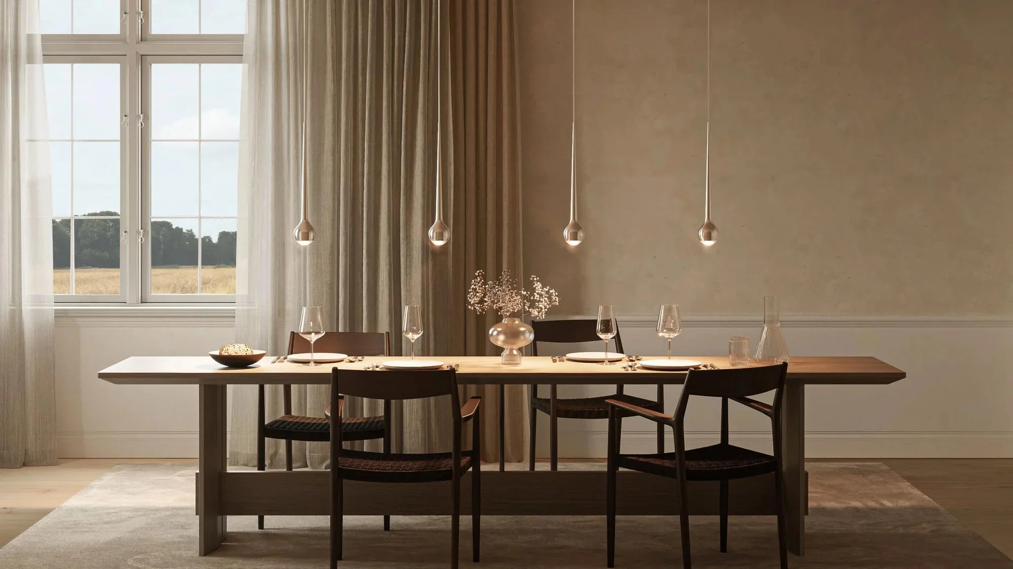 GRAU Falling Sun Pendelleuchte