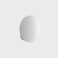 Lodes Puzzle Single Round Außenwandleuchte Weiss matt