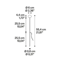 Lodes Reed 30 Oval 60 Gartenleuchte – Bild 8