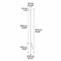 Lodes Reed 90 Oval 60 Gartenleuchte – Bild 8