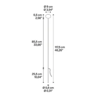 Lodes Reed 90 Oval 90 Gartenleuchte – Bild 8