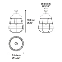 Lodes Stitch Medium Outdoor Deckenleuchte – Bild 8