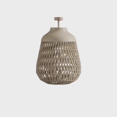 Lodes Stitch Medium Outdoor Deckenleuchte Elfenbein