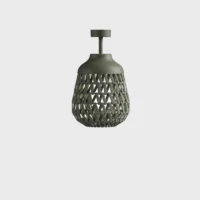 Lodes Stitch Small Outdoor Deckenleuchte Olive Grün
