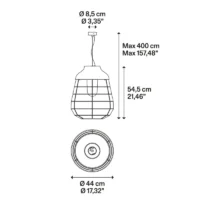 Lodes Stitch Medium Outdoor Pendelleuchte – Bild 5