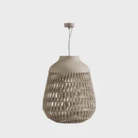 Lodes Stitch Medium Outdoor Pendelleuchte Elfenbein