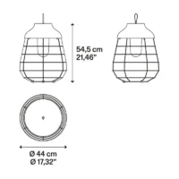 Lodes Stitch Medium Outdoor Tisch- und Bodenleuchte – Bild 9