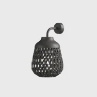 Lodes Stitch Small Outdoor Wandleuchte Anthrazit