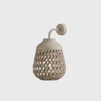 Lodes Stitch Small Outdoor Wandleuchte Elfenbein